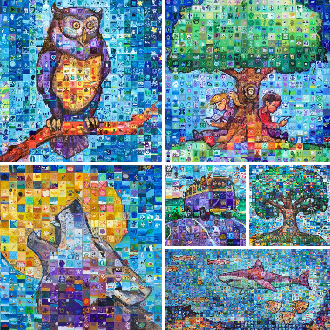 School Mural Mosaic Samples